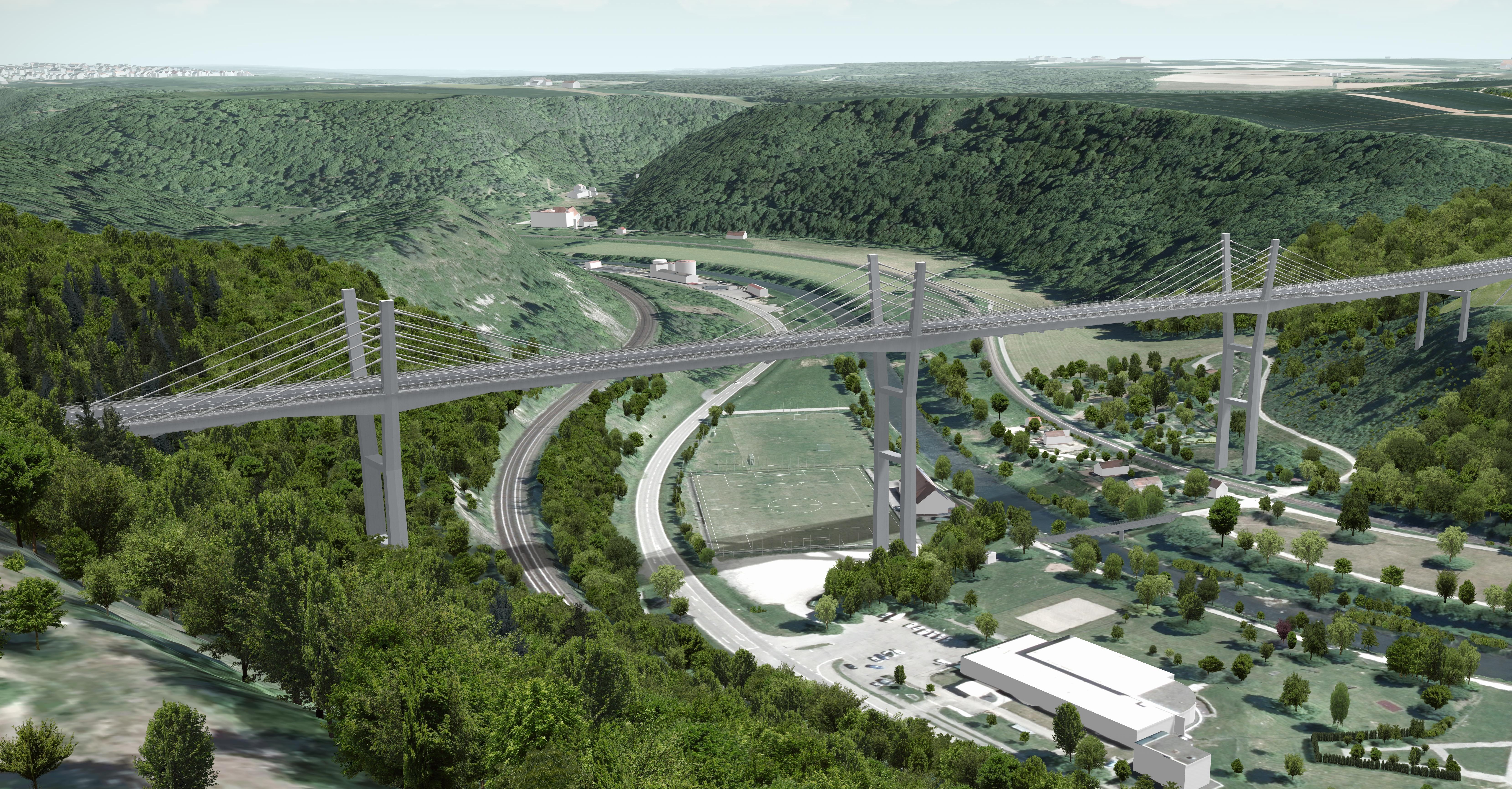 Visualisierung zukünftige Hochbrücke