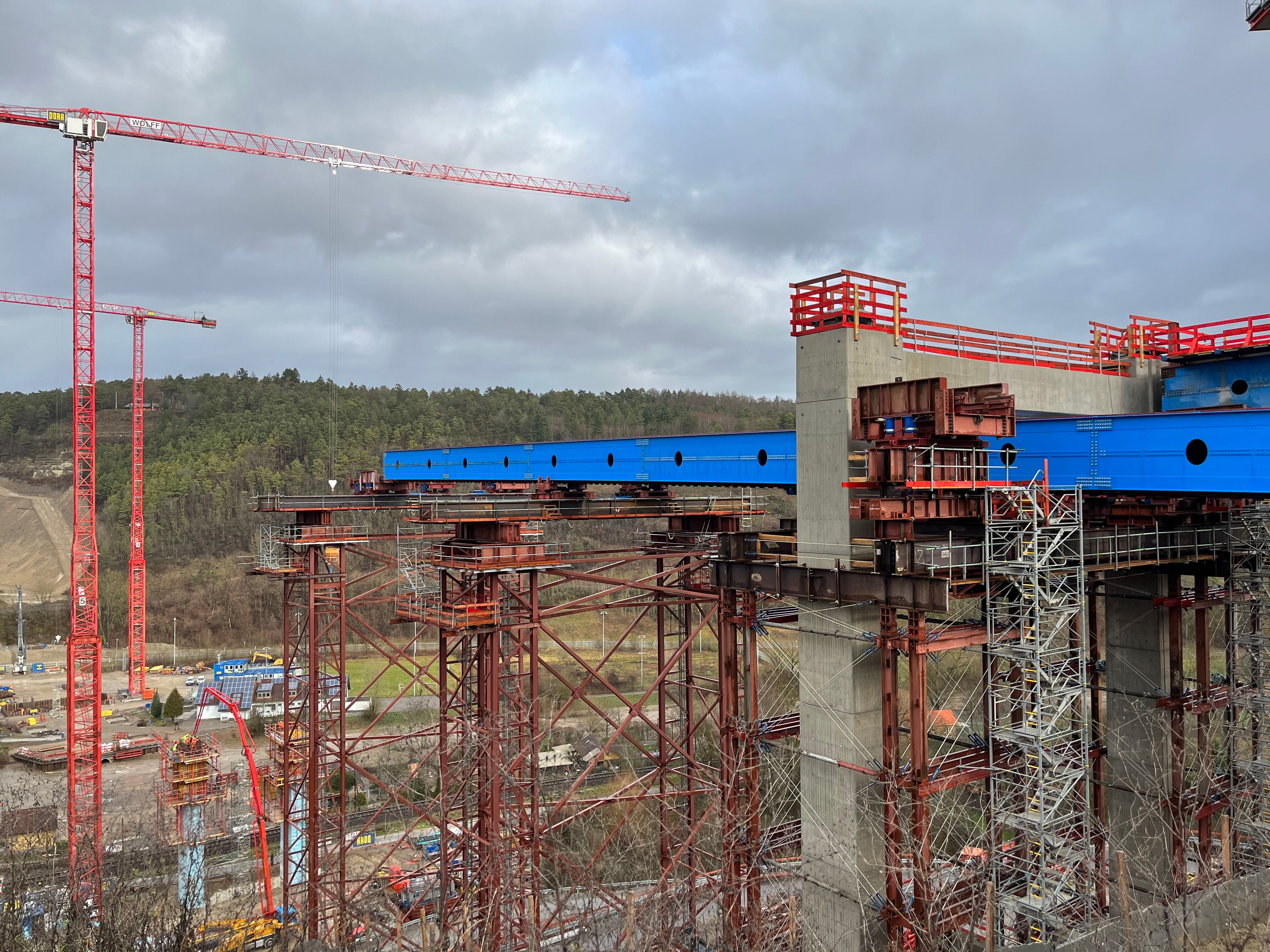 Blick auf die Baustelle