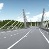 Bauabschnitt 3 - Fahrbahnquerschnitt - Visualisierung der Neckartalbrücke in Fahrtrichtung Rauschbart