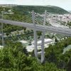 Visualisierung des 3. Pylons der Neckartalbrücke mit Blick auf die Stadt Horb